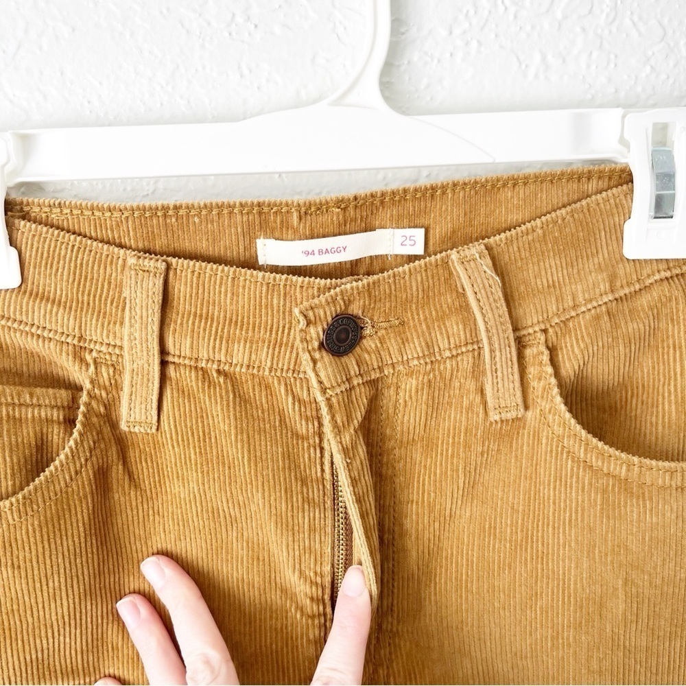 Levi's Pants Women's 25x31 '94 Baggy High Rise Straight Leg Relaxed Fit Corduroy - Picture 5 of 9